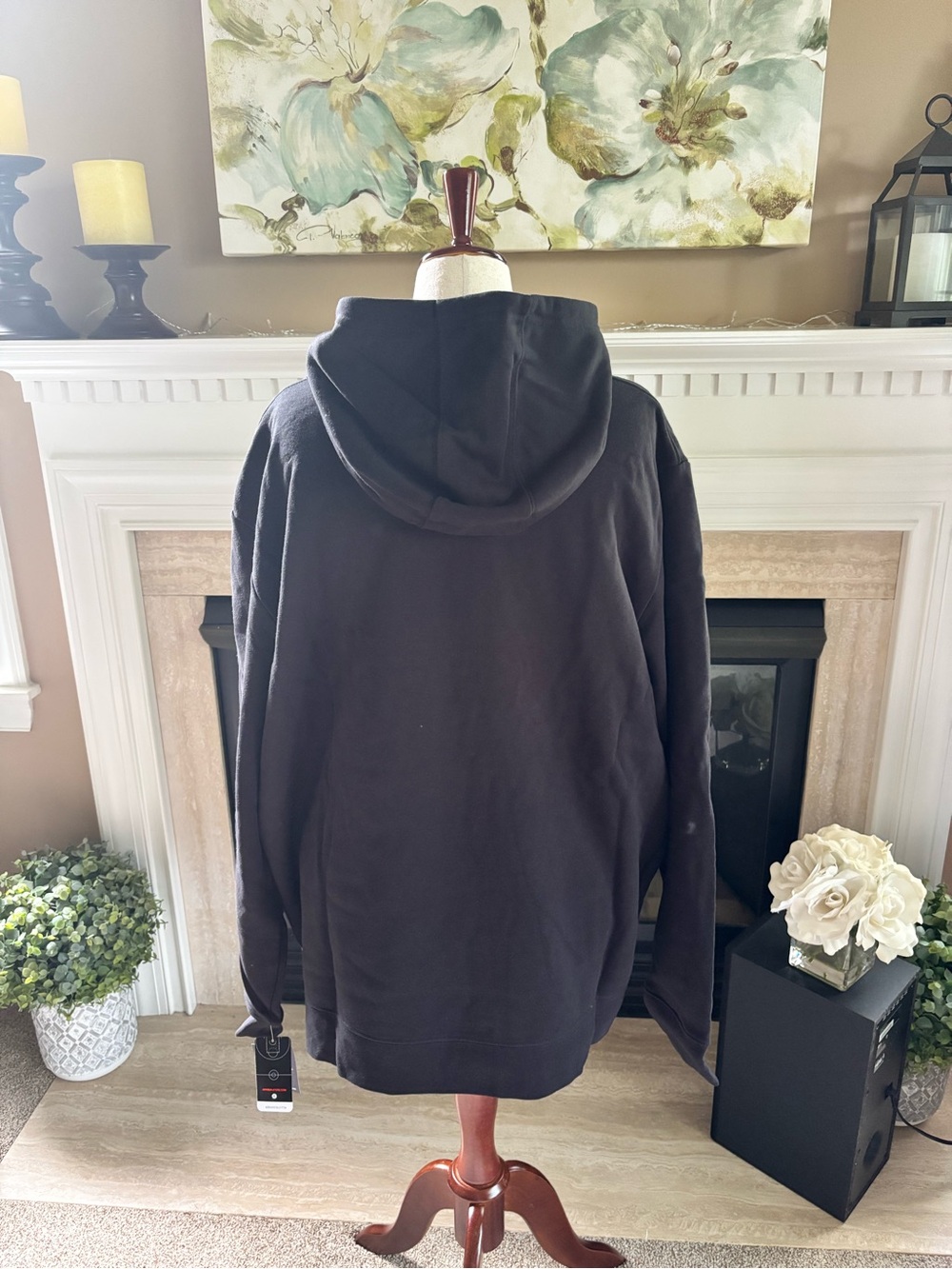 *NEW* Men’s WNBA Gear Primary Logo Pullover Hoodie - Black - Size: 4XL - Picture 3 of 5